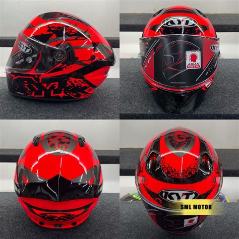 KYT NFR NEUTRON RED Full Face Helmet With Double Visor PINLOCK