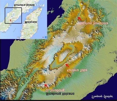 Map showing Location of Sinabung volcano. | Download Scientific Diagram