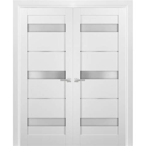 Sartodoors 84 In X 96 In Single Panel White Finished Pine Wood