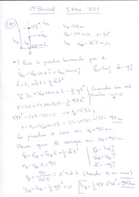 Solucion Primer Parcial F Sica F Sica I Studocu