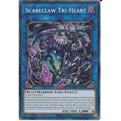 Yu Gi Oh Trading Card Game Difo En Scareclaw Tri Heart St