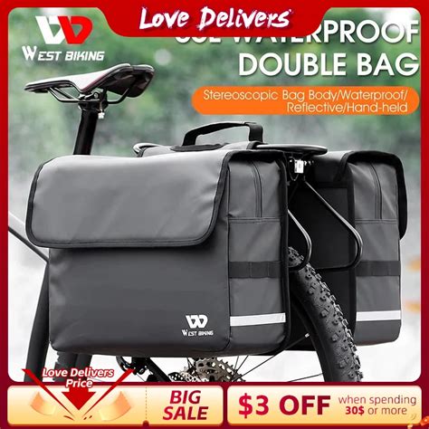 WEST BIKING Sac De Coffre Tanche En Cuir Carbone Pour V Lo Sacoche T1