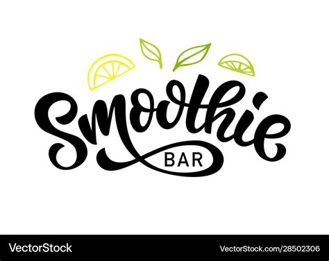 Smoothie bar logo badge Royalty Free Vector Image