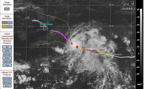 Hurricane Hilda reaches Category 4 then weakens - August 9 2015 ...