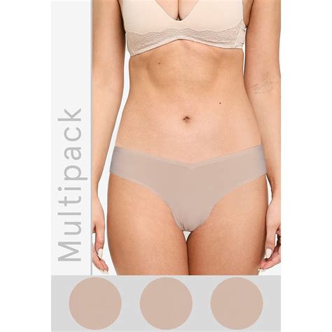 Abercrombie Fitch Multipack Naked V Front Cheeky Panties Female