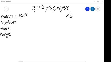 Solved Prerequisite Skill Find The Mean Median Mode And Range