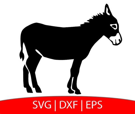 Mule SVG Donkey Dxf Mule Clipart Donkey Silhouette Cut File | Etsy