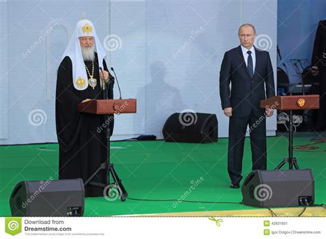 Vladimir Putin and Patriarch Kirill Editorial Photo - Image of posad, country: 42831601