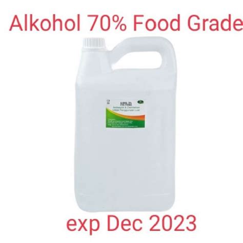 Promo Alkohol 70 Food Grade 5 Liter Grade Terbaik Diskon 23 Di Seller