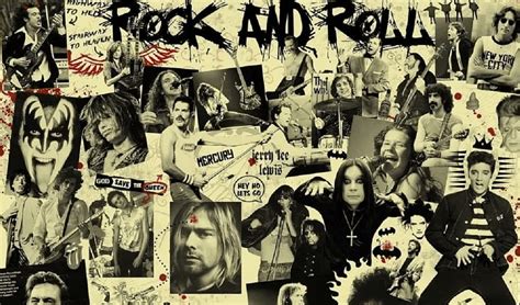 Classic Rock Music Collage