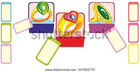 Vector Illustration Set Isolated Cartoon Jewellery Stock Vector (Royalty Free) 107082770 ...