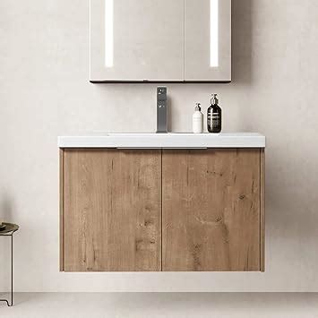 Amazon SSLine Wall Mounted Bathroom Vanity With Sink Combo Modern