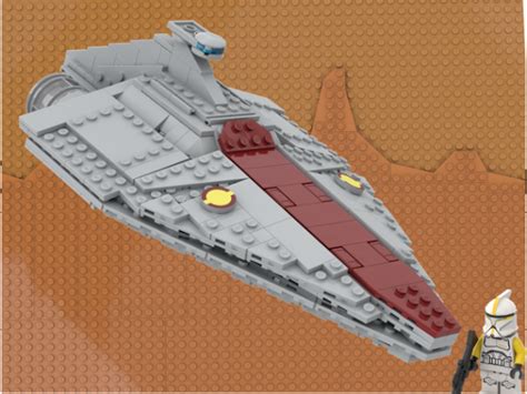 Lego Moc Midi Scale Acclamator Class Star Destroyer By Raguidel Rebrickable Build With Lego