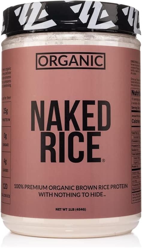 Naked Rice 1LB Organic Brown Rice Protein Powder Vegan Protein