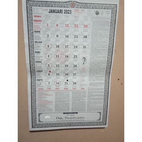 Jual Kalender Dinding Bali Tahun 2023 Karangan Alm Bangbang Gede Rawi Shopee Indonesia