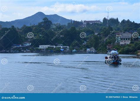 Beautiful Natural Panorama of Lake Toba and Samosir Island, Editorial ...