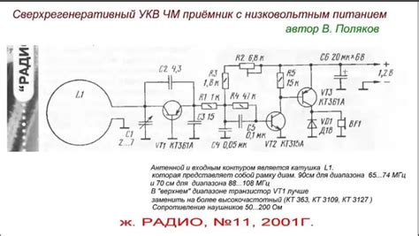 Схема простого фм приемника на транзисторах