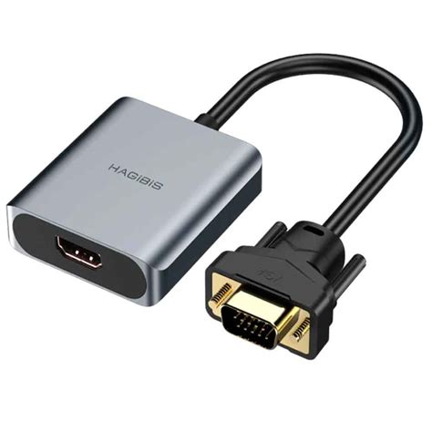 Ripley ADAPTADOR VGA MACHO A HDMI HEMBRA FULL HD CONVERTIDOR CON