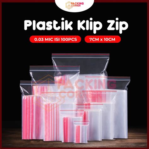 Jual Plastik Klip Bening Zip Lock Ziplock Clip Zipper Cetik Ctik Segel