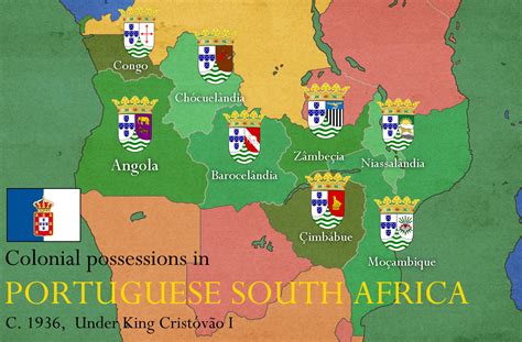 Portuguese South Africa in 1936 AD under the reign of King Cristóvão I ...