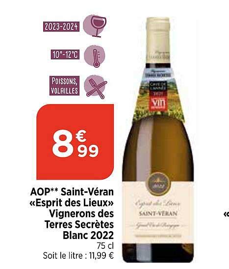 Promo Aop Saint véran esprit Des Lieux Vignerons Des Terres Secrètes