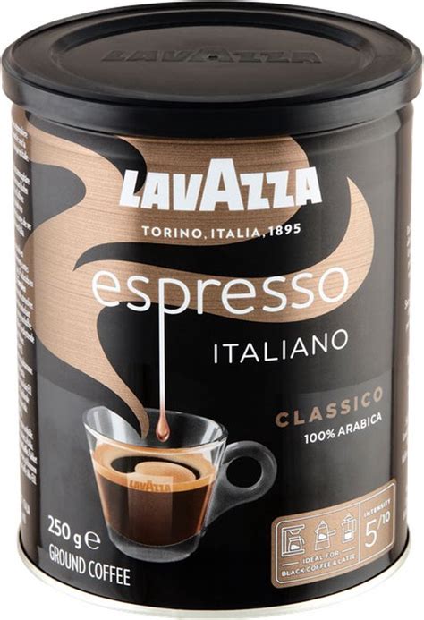 Lavazza Espresso Italiano Classico In Blik Gemalen Koffie Gram