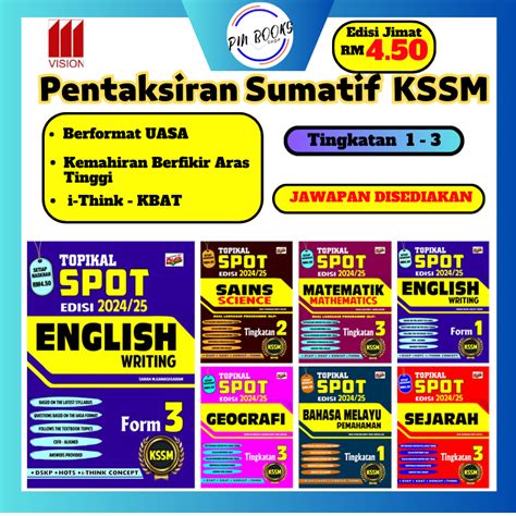 Pmbook Vision Of Uasa Kssm Spot Topic Practice Book