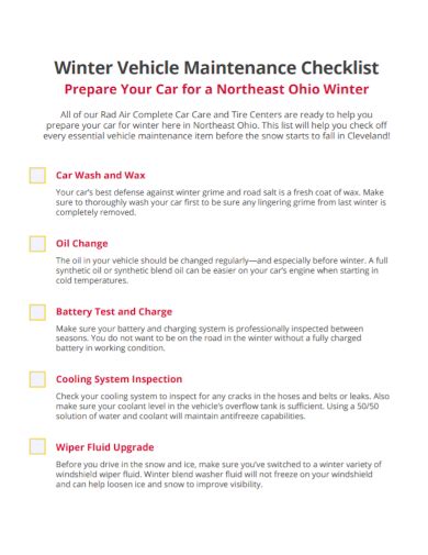 Winter car maintenance checklist - seattlekoti