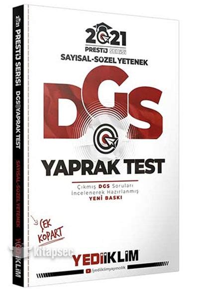 Dgs Prestij Serisi Ek Kopart Yaprak Test Yediiklim Yay Nlar