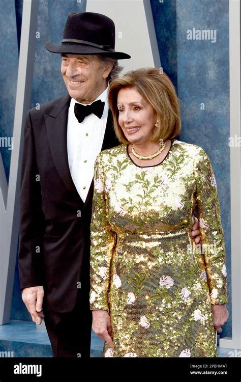 Paul Pelosi, left, and Nancy Pelosi arrive at the Vanity Fair Oscar ...