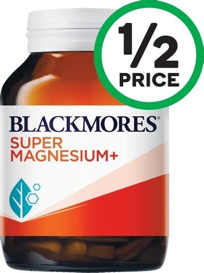 Blackmores Super Magnesium Tablets Pk 100 Offer At Woolworths