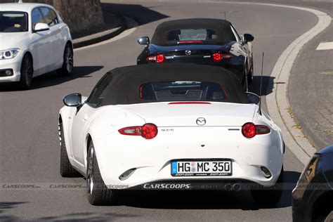 Next-Gen 2026 Mazda MX-5 Miata Mule Spied, Should Combine Fun With Efficiency | Carscoops