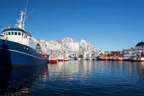 Henningsvaer, Norway stock photo. Image of scandinavia - 93530862