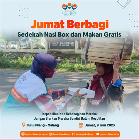 Jumat Berbagi Makan Gratis Dan Sedekah Nasi Box Jumat Juni