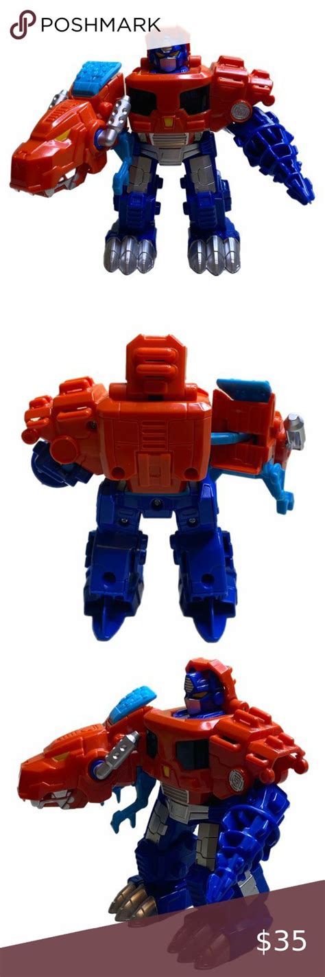 Transformers Playskool Rescue Bots Optimus Prime Dino T Rex In