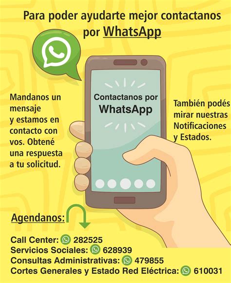 Telefonos WhatsApp – Cooperativa de Electricidad de Zárate