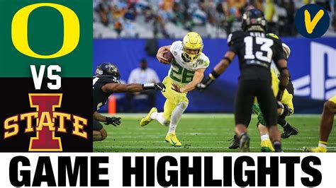 Oregon Vs Iowa State Highlights Fiesta Bowl Highlights