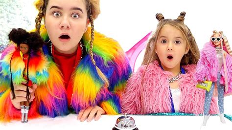 Ruby and Bonnie dress up as dolls - YouTube