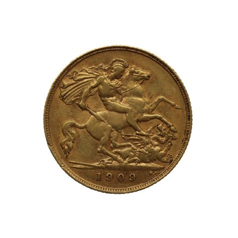 Edward Vii Gold Half Sovereign Coin