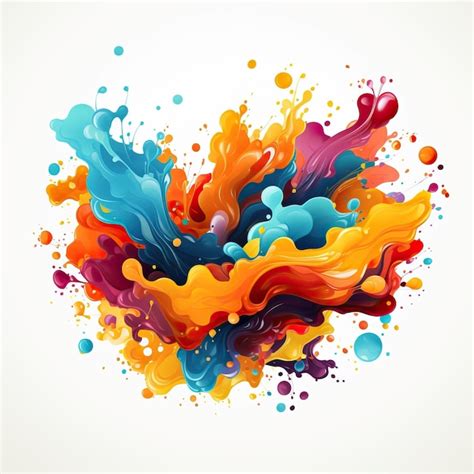 Premium Vector | Flat Design Vector Splash Vector On White Background