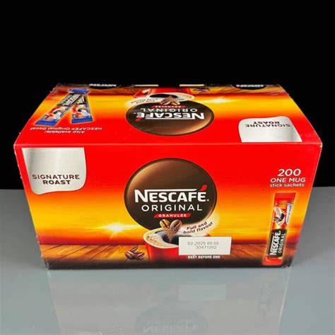 Nescafe Original Instant Coffee Sticks Box Of 200