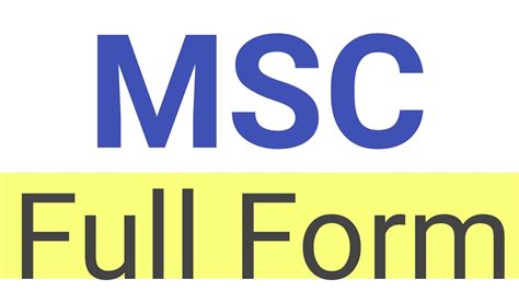 MSC Full Form What Is The Full Form Of MSC In Telecom MSC Ka Full