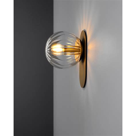 Adrion Small Wall Light Dries Ribbon Glass Indoor Lights From