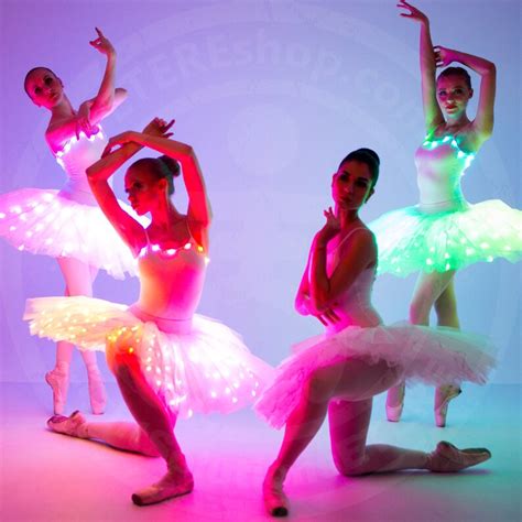 Led Light Up Rainbow Ballet Tutu Dress Costume Professional Etsy