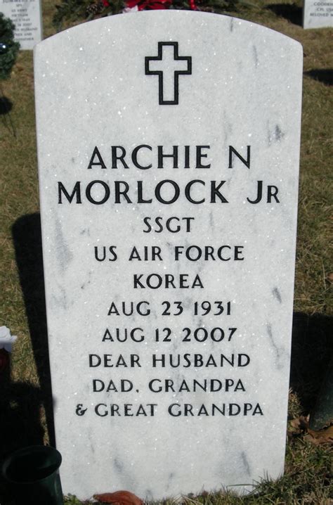 Archie Nolan Morlock Jr 1931 2007 Homenaje De Find A Grave