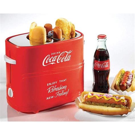 Coca Cola コカ・コーラ ホットドッグトースター ポップアップ 2 Slot Pop Up Hot Dog Toaster