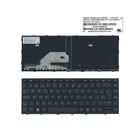 TECLADO PARA PORTÁTIL HP PROBOOK 430 G5 CON MARCO NEGRO