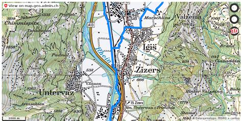 Zizers GR Velowege Fahrrad Velotour Mobil Routenplaner Ift Tt