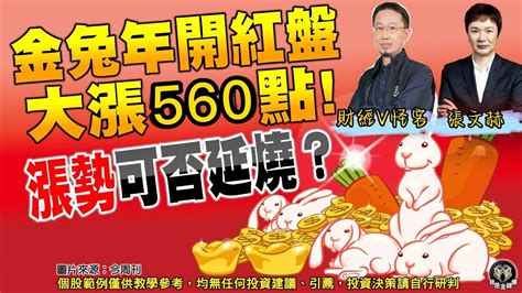 金兔年開紅盤 大漲560點 漲勢可否延燒《我是金錢爆》加強錠搶先看 Youtube