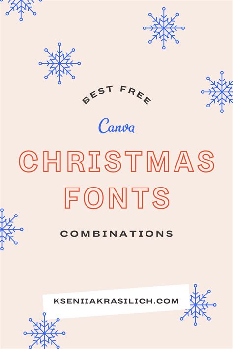 Best Christmas Fonts Combinations For Canva Artofit